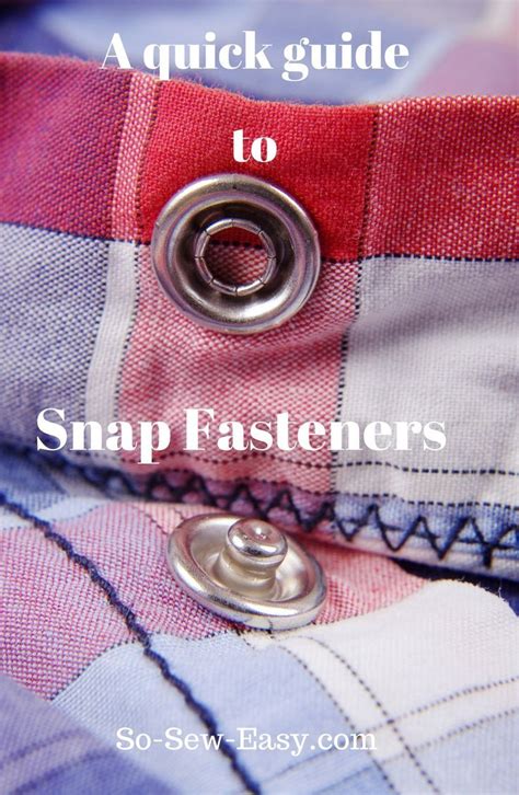 sewing on snaps for beginners